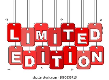 red flat line tag limited edition