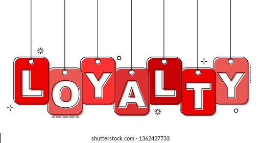 red flat line tag loyalty