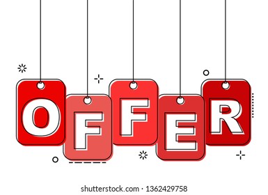 red flat line tag offer