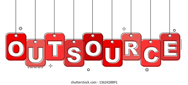 red flat line tag outsource
