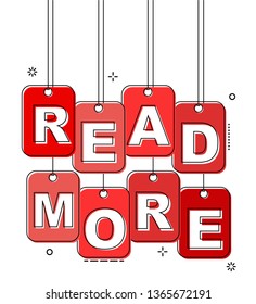 red flat line tag read more