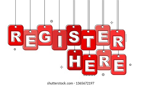 red flat line tag register here