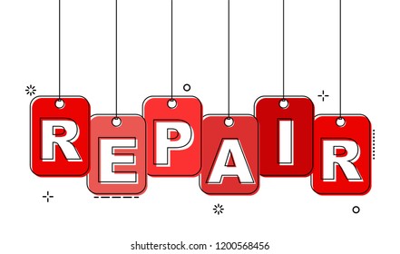 red flat line tag repair