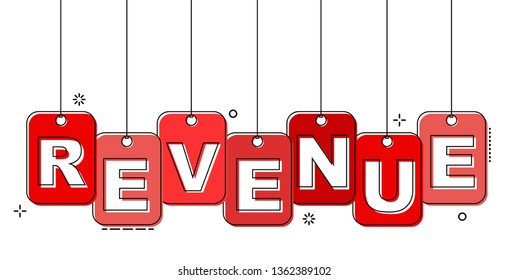 red flat line tag revenue