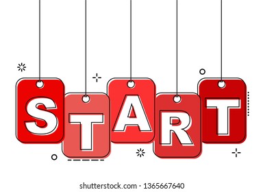 red flat line tag start