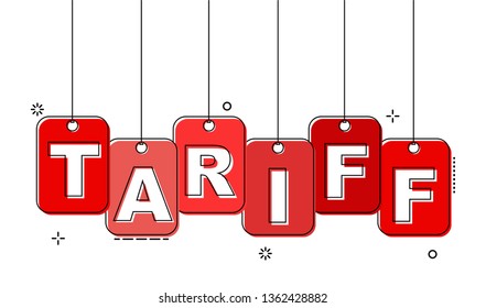 red flat line tag tariff