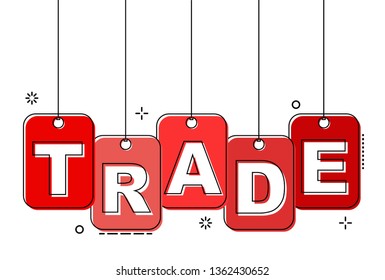 red flat line tag trade