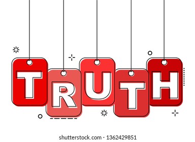 red flat line tag truth