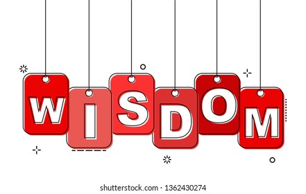 red flat line tag wisdom