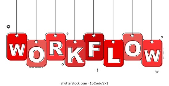 red flat line tag workflow