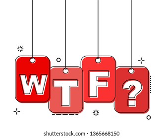 red flat line tag wtf