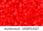 Red flat polygon abstract shape. Irregular triangle pattern element texture design. Suitable for backdrop banner, cover, website, advertising, idea, decoration, page