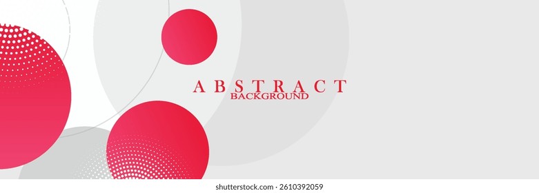 Red flat shape and white fluid blob, grey liquid stain and red geometric form. Set of isolated abstract white spot with gradient or dynamic color. Background for card or template design for flyer