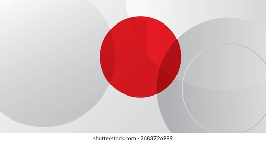 Forma plana roja y mancha líquida blanca, mancha líquida gris y forma geométrica roja. Conjunto de punto blanco abstracto aislado con gradiente o color dinámico. Fondo para tarjeta o diseño de Plantilla para flyer