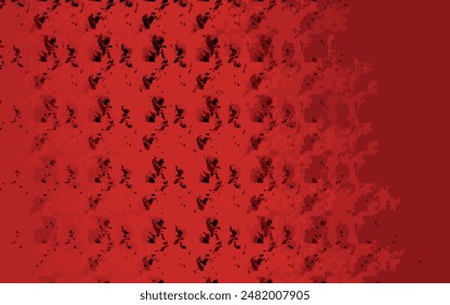 Red Floral Abstract Wallpaper  With Blur Effect