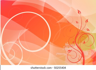 Red floral background