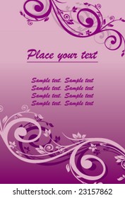 red floral background for text