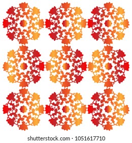 red floral cosmos gradient pattern