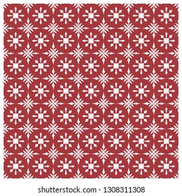 Red Floral Flower Pattern