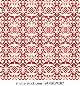 Patrón floral rojo para todos los medios