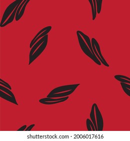 Red Floral seamless pattern background for fashion textiles, graphics, backgrounds and crafts