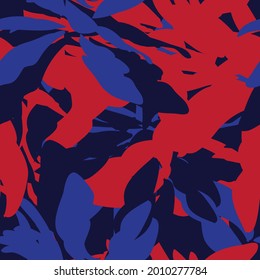 Red Floral seamless pattern background for fashion textiles, graphics, backgrounds and crafts