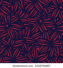 Red Floral seamless pattern background for fashion textiles, graphics, backgrounds and crafts