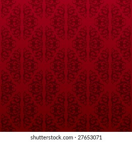 Red floral seamless wallpaper background pattern design