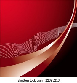Red Floral Template