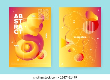 Red Flow Background. Orange Trendy Hipster Banner. Bright Wave Design. Modern Memphis Illustration. Sun Fluid Brochure. Vector Hipster Cover. Autumn Wave Poster. Yellow Fluid Background.