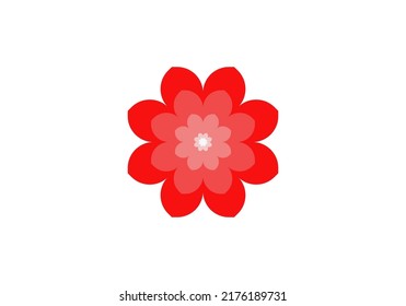 Red Flower Abstract Logo design