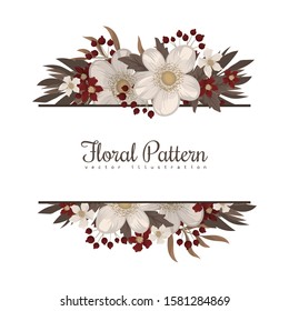 Red flower background - red and white flowers
