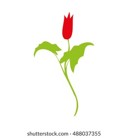 red flower design