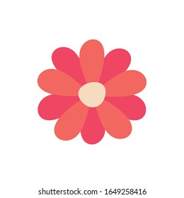 Diseño de ícono de estilo floral, decoración de jardín adornado con flores y tema botánico Ilustración vectorial