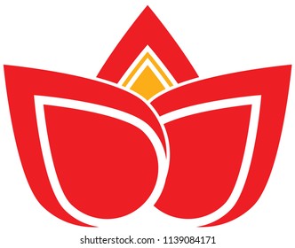 RED FLOWER ICON