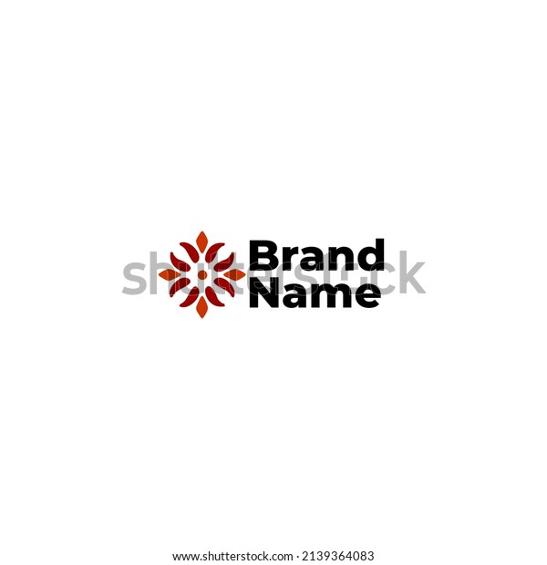 Red Flower Logo Design Corporate Stock Vector (Royalty Free) 2139364083 ...