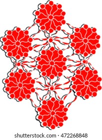 Red Flower Pattern   