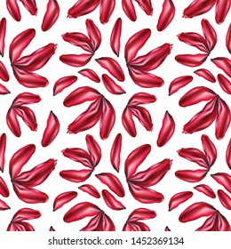 
red flower petals and flowers vector illustration for your creativity and design seamless pattern
