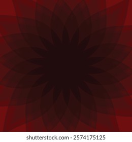 Red flower shape vector design