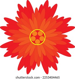 adorno decorativo de vectores de flores rojas estilo japonés
