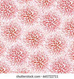 Red Flowers - abstract background pattern - vector eps10