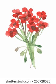red flowers bouquet