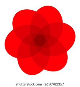 Red flowers icon vector illustration 