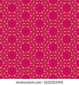 
Red flowers, seamless design, arranged in a circle, giving a sense of power, attracting the eye, adding freshness and naturalness, suitable for decorating places that require uniqueness.