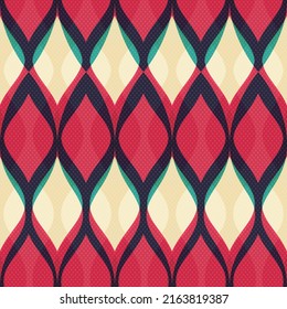 Red flowers seamless vector texture
