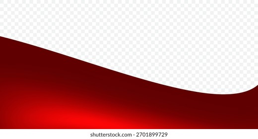 Red Flowing Abstract Background with Smooth Gradient and Curved Wave Design. Suit for banner, web, brochure, pamflet and presentation