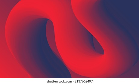 Ola de líquido rojo. Composiciones geométricas duotónicas con forma de flujo 3d degradado. Innovación diseño de fondo moderno para portada, página de inicio.