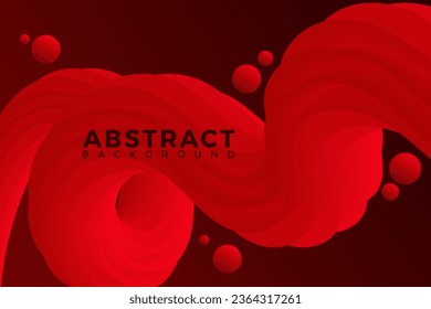Red  fluid wave. Duotone geometric compositions with gradient 3d flow shape. Innovation modern background design for cover, landing page.