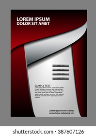 Red flyer design
