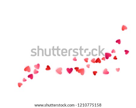 Similar – Image, Stock Photo scattered red heart on a gray construction fence with a demolition building in the background